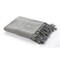Laddha Home Designs Gray Checkered Weave Fringed Throw Blanket 50" x 60"